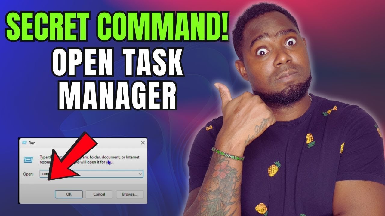 Secret RUN Command to Open Task Manager on Windows 10/11 - YouTube