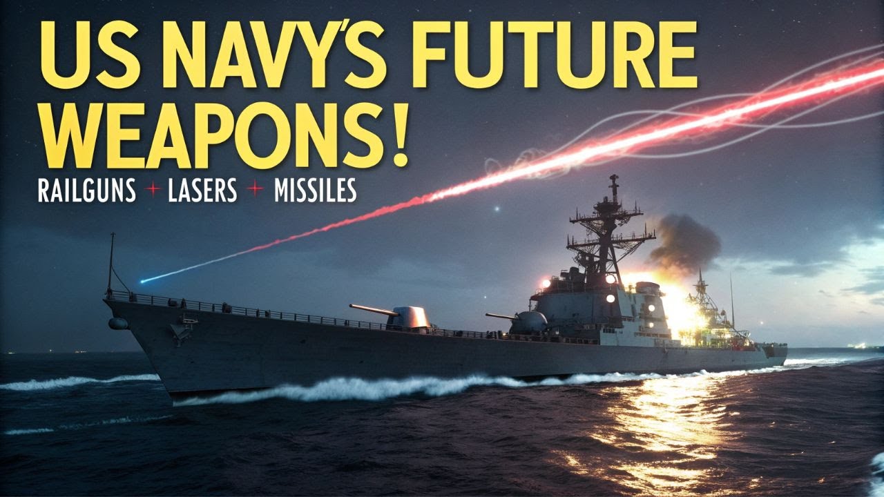US Navy’s FUTURE WEAPONS – Railguns, Lasers & Missiles That Change Warfare Forever