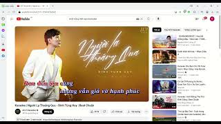 97 Karaoke   Người Lạ Thoáng Qua   Đinh Tùng Huy   Beat Chuẩn   YouTube   Cốc Cốc 2024 05 05 04 46 1