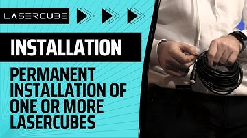 Using E-stop splitter for permanent installation of one or more LaserCubes