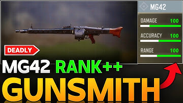 BEST MG42 GUNSMITH IN CALL OF DUTY MOBILE | MG42 INSANE RANK BUILD