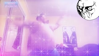 Fat guy dancing to dubstep