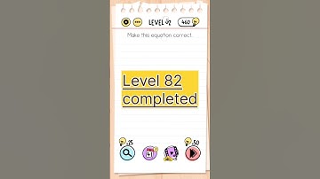 Brain test level 82 make the equation correct?  #shorts