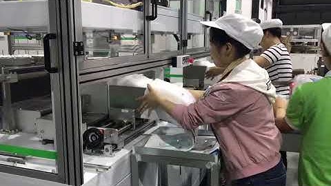 Full servo baby diaper stacker/Stacking machine(Double parallel pads feeding outlet)