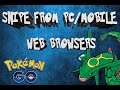 POKEMON GO WEB BROWSER BOT MOBILE/PC WEB BROWSER SNIPER BOT UPDATED