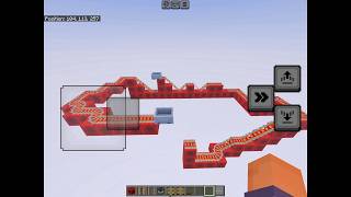 Simple sky redstone rollercoaster - Minecraft Pocket Edition 1.21