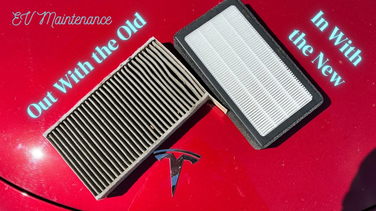 Get Rid of Bad Smells Tesla Model 3 Cabin Air Filter Change YouTube