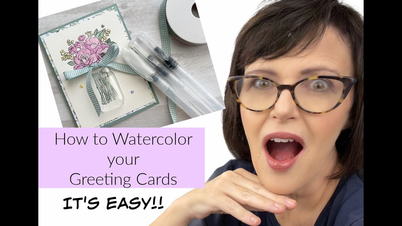 How to Use Stampin Up Water Painters #watercolor #stampingwithcharlene