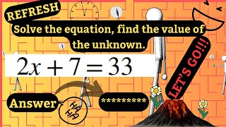 Mastering Algebra: Unleash the Fun in Solving the Equation and finding the unknown | (One of Five) Update