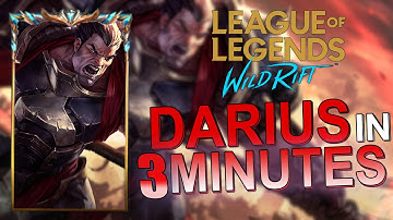 DARIUS in 3 MINUTES - Darius Guide, Combos, Laning Phase, Runes & Builds