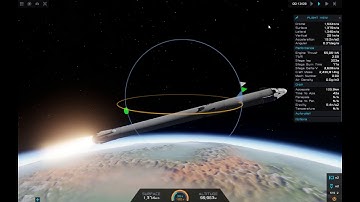 Simple Rockets 2- SpaceX Falcon 9/Dragon Launch and Orbit