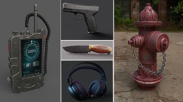 3D Modeling & Texturing showreel Maya 2023