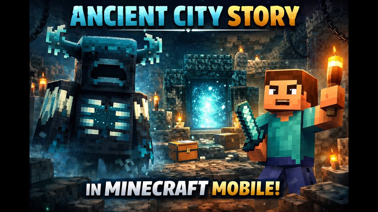 The COMPLETE Ancient City Story in Minecraft Mobile!