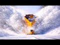 Powerful Train Plows Through Snow | Winter Railway in Action