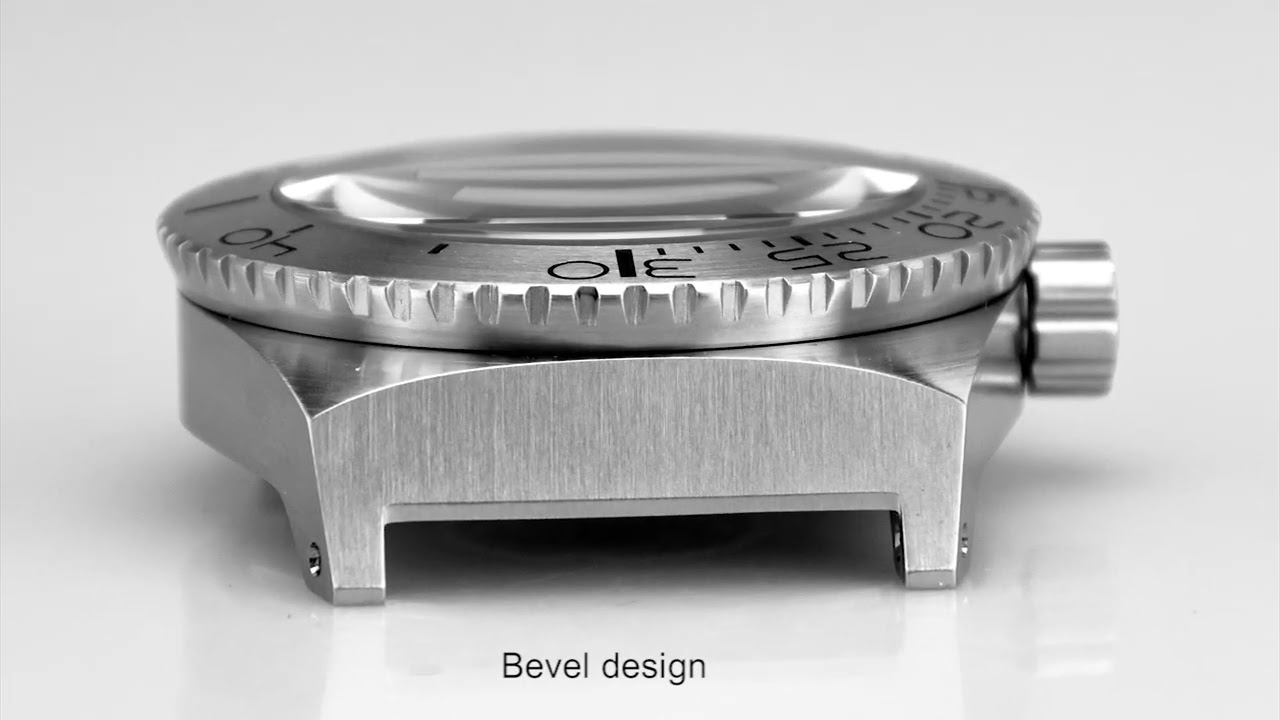 WC063 Dive Watch Case With Helium Exhaust Valve