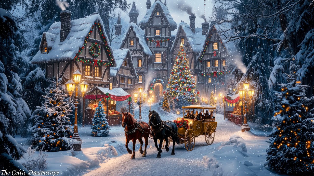 Celtic Winter Carriages ❄️Celtic Christmas music echoes through the winter nights For Relax,Sleep