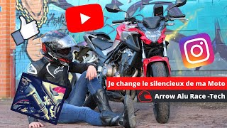 Honda Cb500F Nouveau Silencieux Arrow Alu Race-Tech