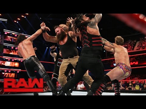 Reigns vs. Rollins vs. Owens vs. Strowman vs. Jericho — Fatal 5-Way Match: Raw, Nov. 7, 2016