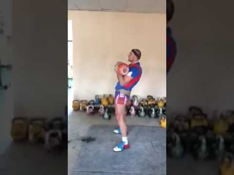 Анасенко толчок 30+30 кг - 108 раз 6 минут/ jerk 30+30-108 reps 6 min