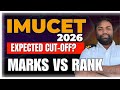 IMUCET 2026 Expected Cut-Off ⚓| Marks vs Rank Analysis.