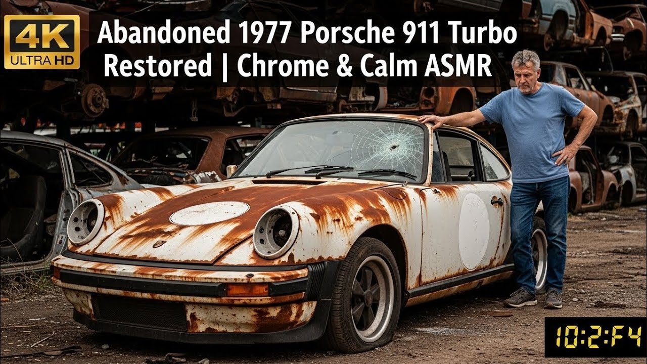 “Abandoned 1977 Porsche 911 Turbo Fully Restored | Satisfying ASMR Car Transformation” ✅