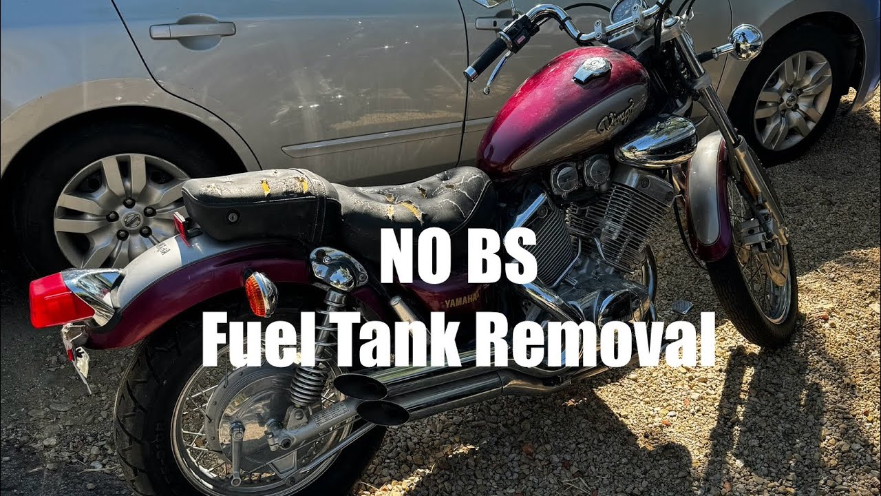 1994 Yamaha Virago XV535 fuel tank removal