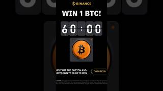 Binance App Par 1 Bitcoin Jeetne Ka Mauka | Official Button Game 🚀 #binance #crypto #binanceindia