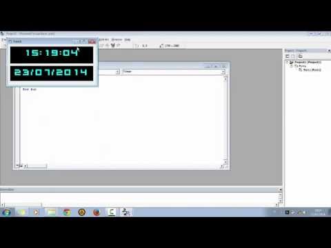 Membuat Jam dan Tanggal Pada Visual Basic 6