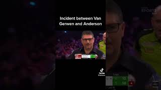 Incident between Van Gerwen and Anderson Information