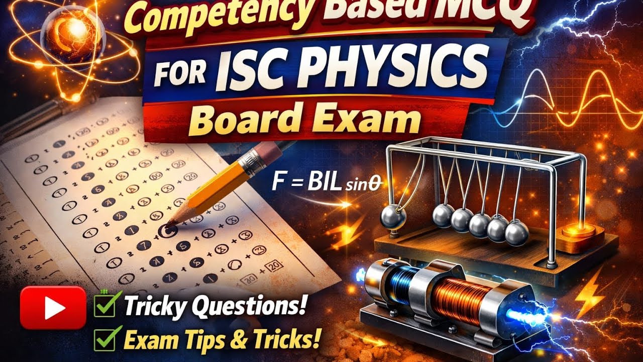 Competency based MCQ ISC class 12 physics 