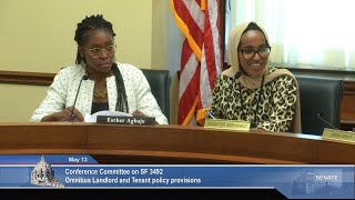 Conference Committee on S.F. 3492  Residential housing tenant and landlord provisions  05/13/24