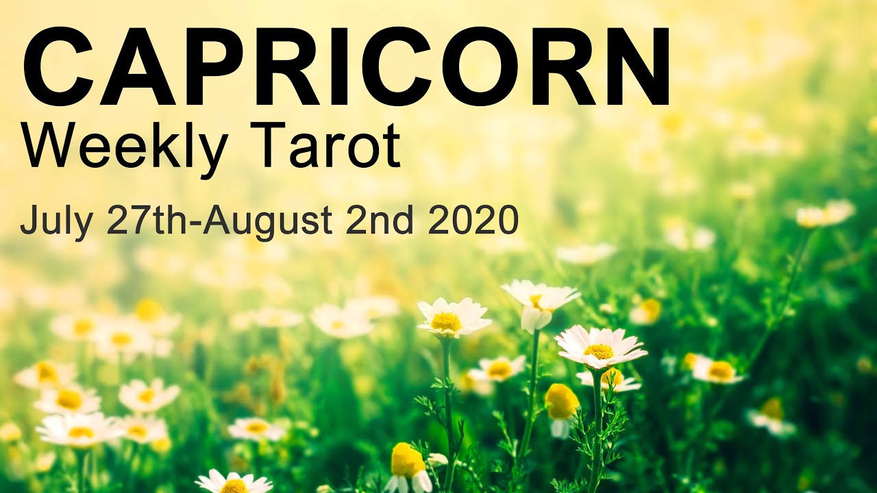 CAPRICORN WEEKLY TAROT READING 
