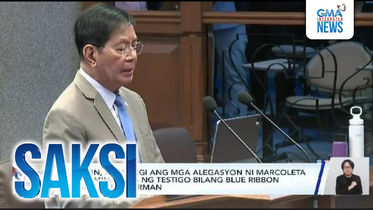 Lacson, itinanggi ang mga alegasyon ni Marcoleta na namimili siya ng testigo bilang Blue... | Saksi