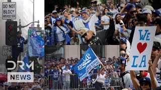 CRAZY SCENES FROM LA: Back-to-Back Champs | Dodgers Fans Pack Streets for Historic Parade | AD1F