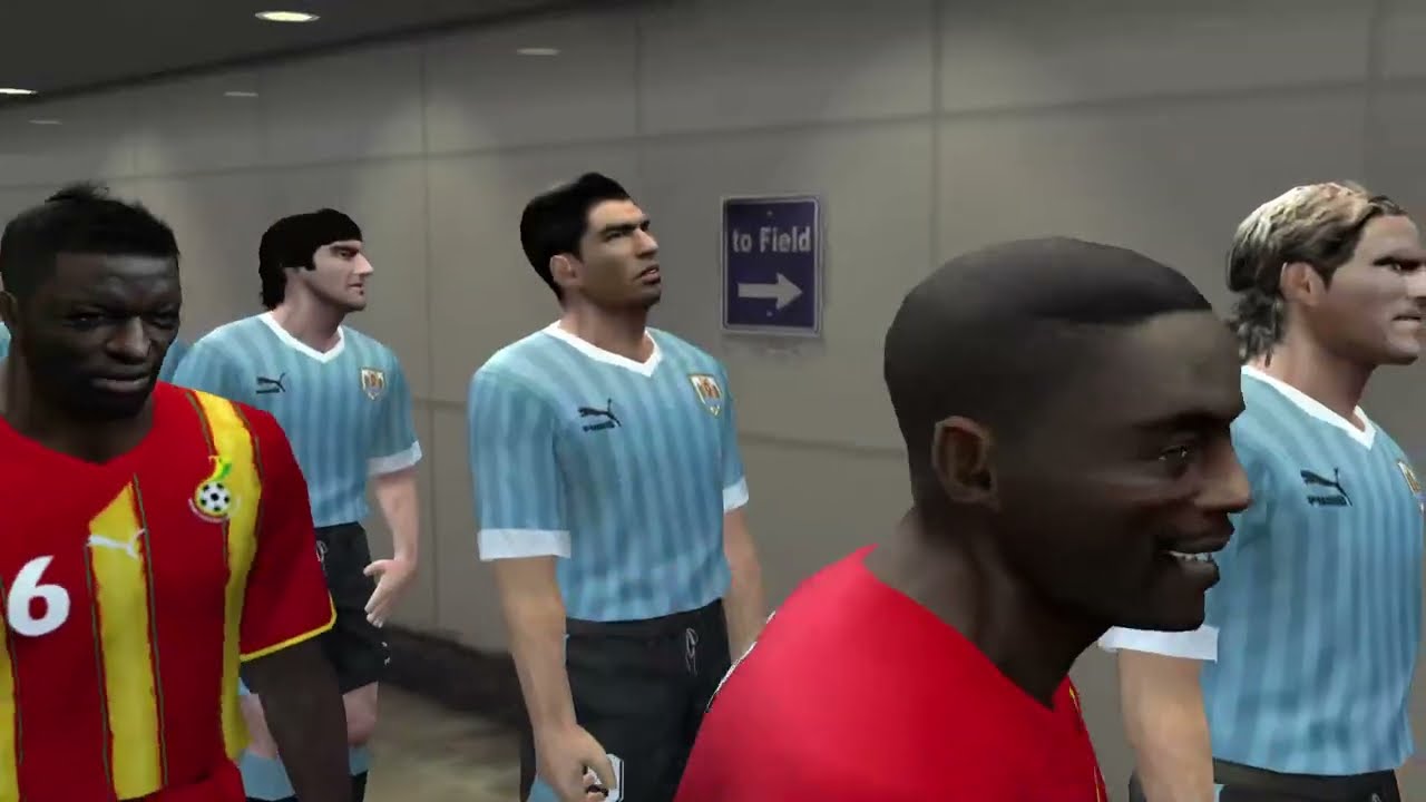 Uruguay vs Ghana , World Cup , PES 2006 , Playstation PS2/PC