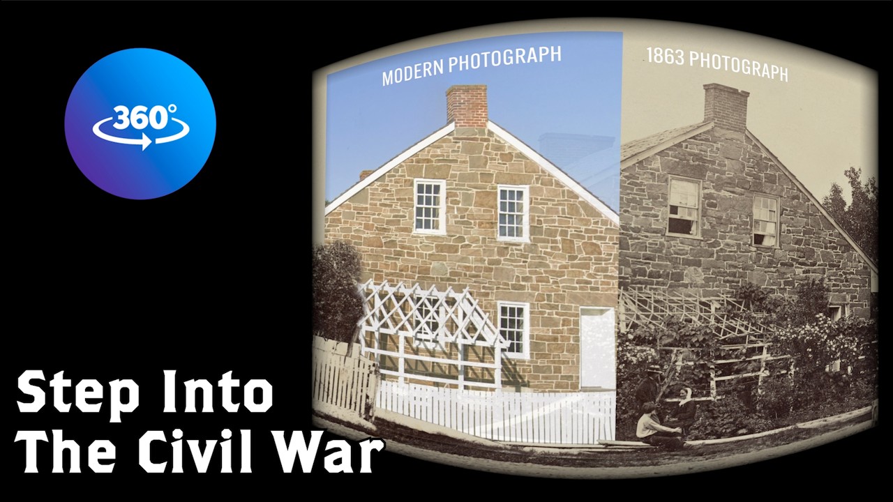 Окунитесь в атмосферу штаб-квартиры Ли в формате 360° | Гражданская война: тогда и сейчас