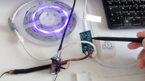 Hacking a RGB Led Strip (WS2812B) from Lidl (livarno lux)  Part 1
