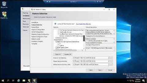 Installing SQL Server 2019