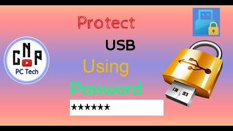 How To Protect USB Flash Drive Using Password (100% Working) | CNP PC Tech