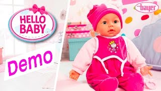 Hello baby invites you to cuddle. is a 46 cm function doll with sleepy
eyes. if give her the bottle, she happily smacks and moves mouth li...