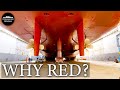 Why are ships painted red