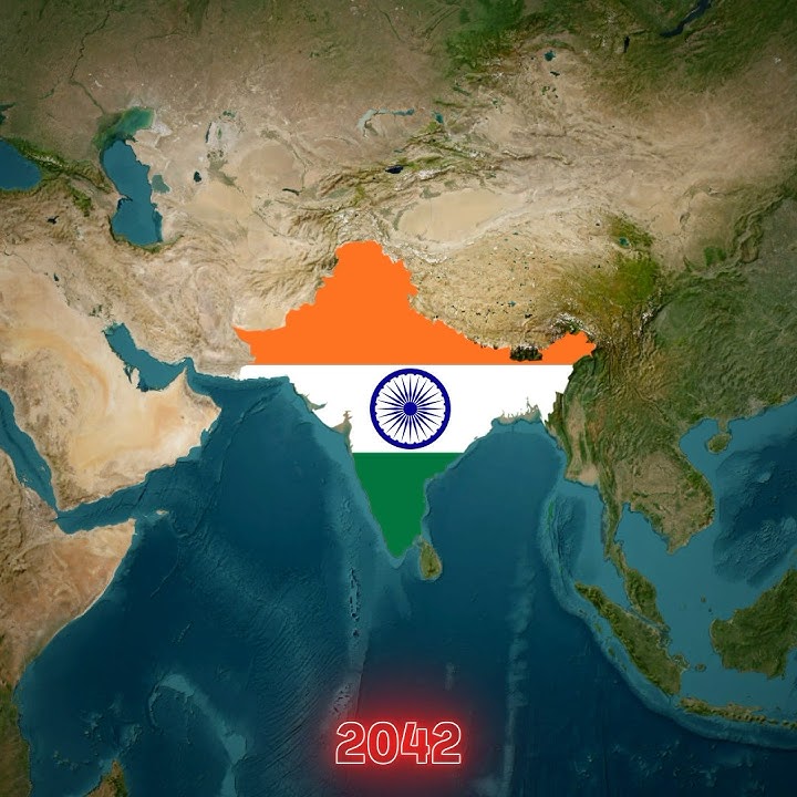 Evolution of India in 100 Years #maps #history #historymap