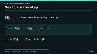 Details Lanczos Algorithm Visual Lesson News