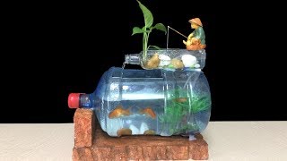 How to make fish tank at home ideas - Diy aquarium of bottle art - Home decoration How to make fish tank at home ideas - Diy aquarium of bottle art - Home decoration