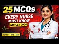 25 Important MCQs for NORCET 2026 | AIIMS & RRB Staff Nurse Exam | Simple Explanation