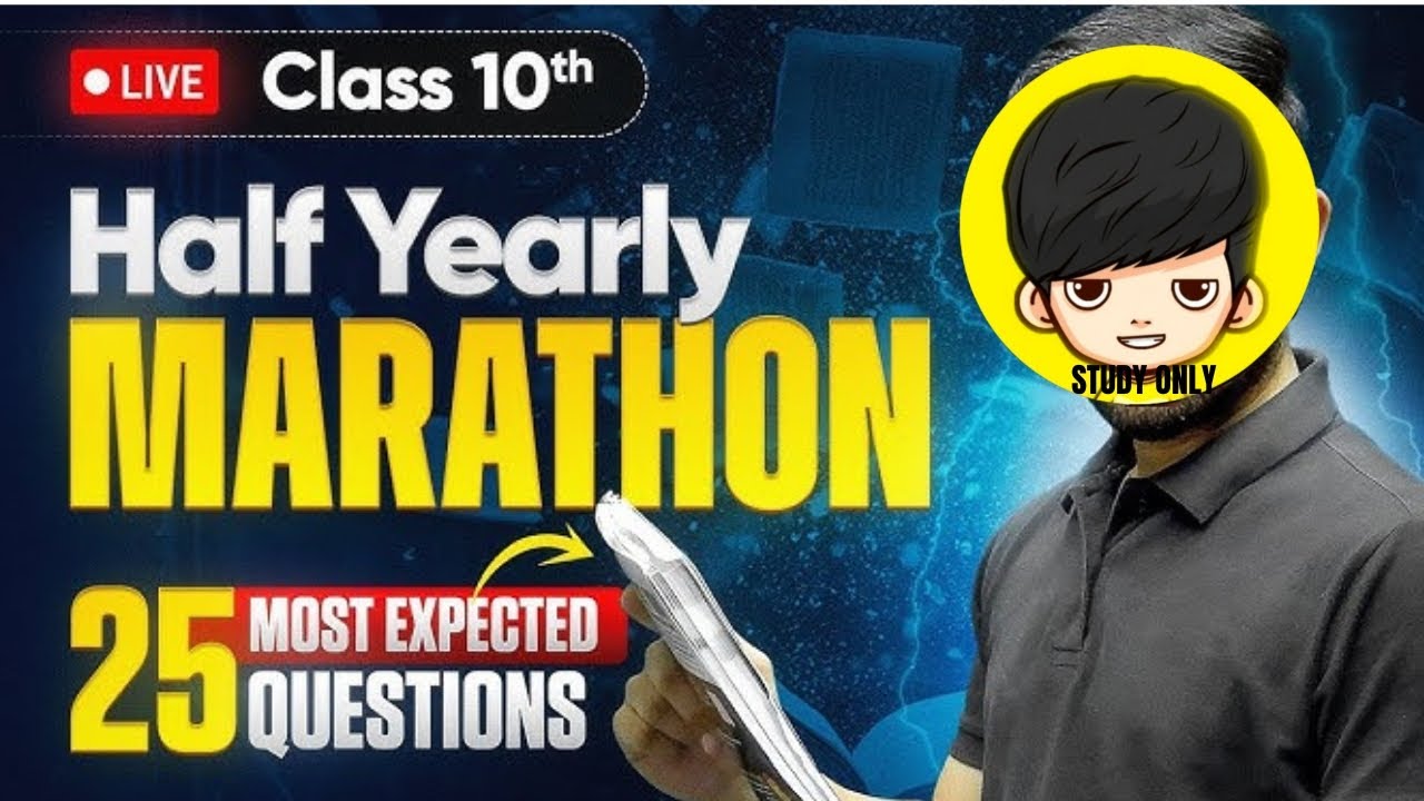 25 MOST IMPORTANT QUESTIONS FOR HALF YEARLY 😍||STUDY ONLY|| CLASS 9TH||