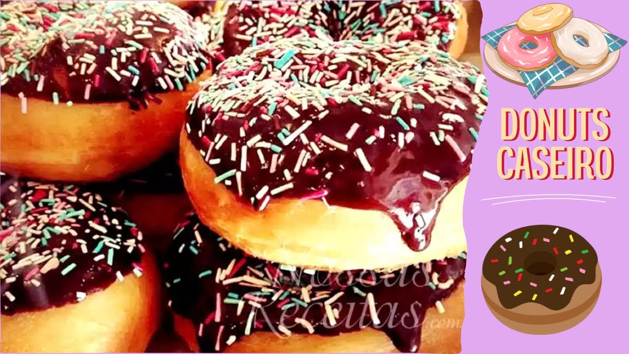 Receita de DONUTS caseiro fácil 🍩🍩
