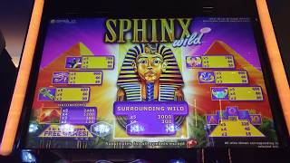 Live Play! Sphinx Wild slot machine at Resorts World casino