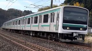 (約111.8km)537M 常磐線 E501系K701編成 普通 いわき行 泉～湯本間 通過 1119-02