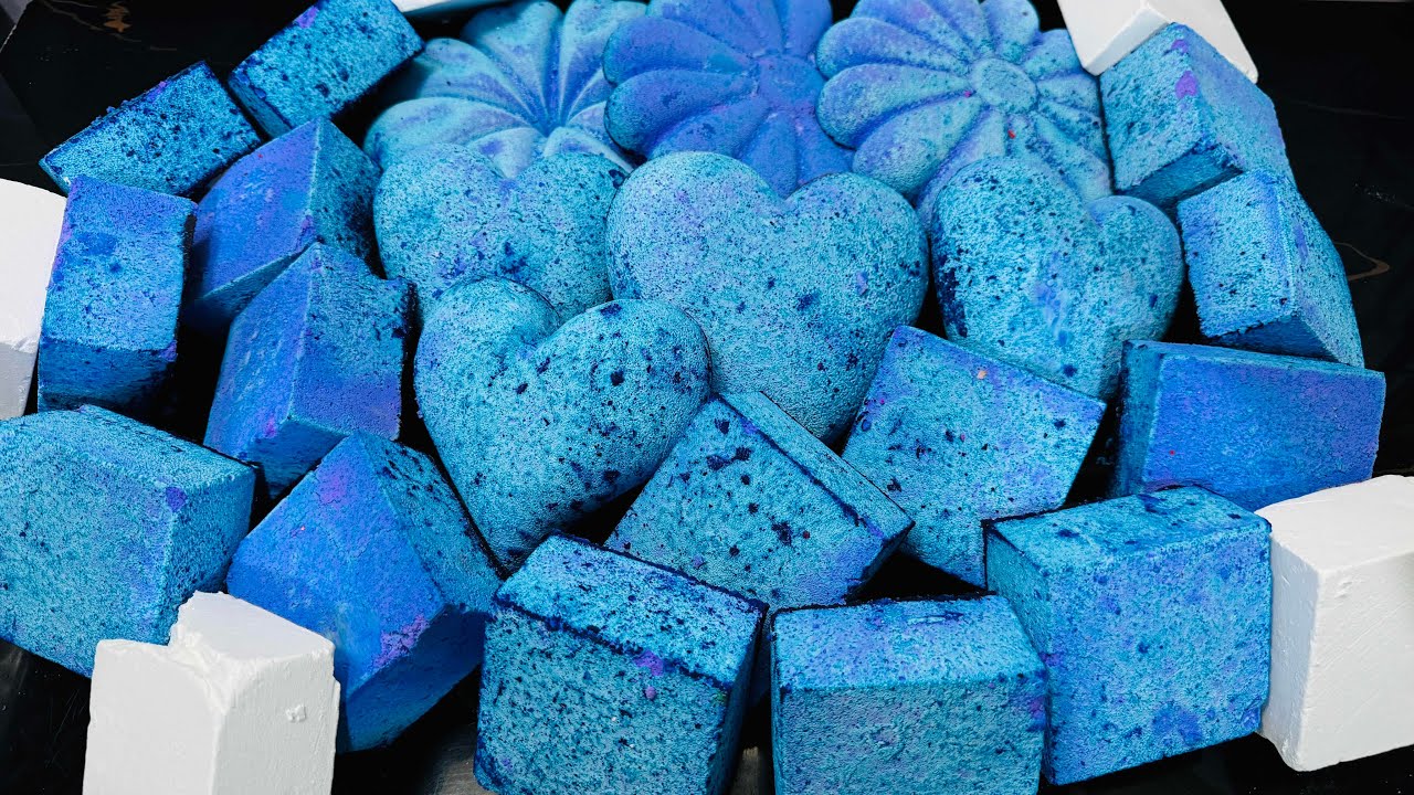 Purple Dyed Chalk ASMR Reform | Fluffy Chalk ASMR Crush For Satisfying 